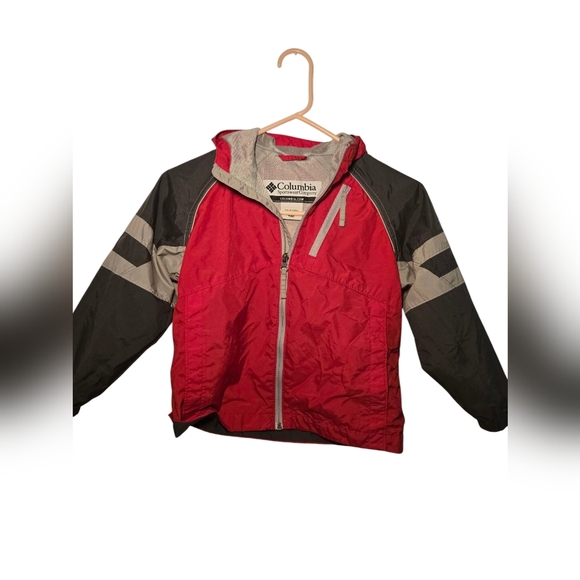 Columbia Other - COLUMBIA Rain Wind Breaker Lightweight Jacket Kids Size 6/7 Red Zipper